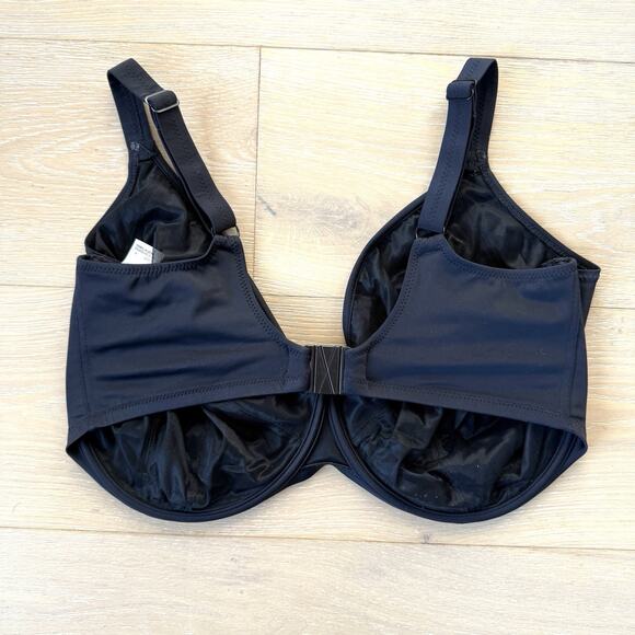 Elomi Essentials US 40M Black Plunge Underwire Bikini Top Style ES7504BLK - Picture 7 of 10